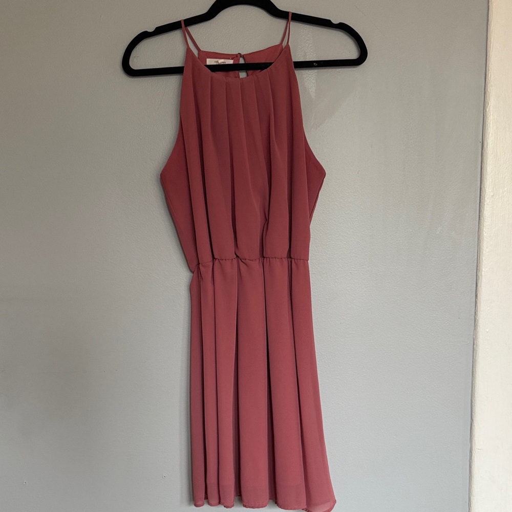 Maurices Mauve Halter Mini Dress